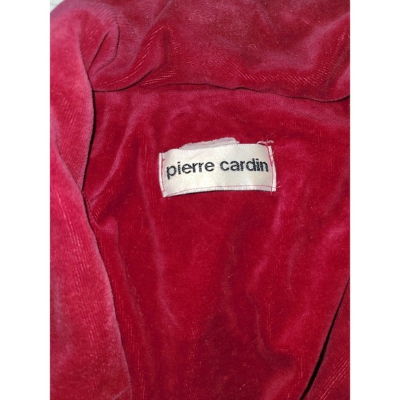 Vintage Pierre Cardin red velvet Robe - Picture 2 of 7